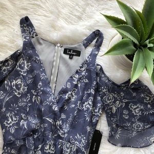 LULUS maxi floral print dress